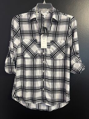 EXPRESS Portofino Plaid Button-Down Shirt